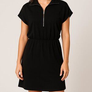 Amanda Uprichard Black Zip Front Dress NWT Size Medium